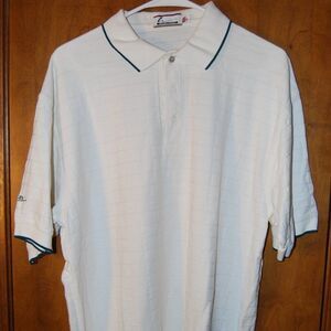 Haley Sport Mens polo shirt in white SIze medium